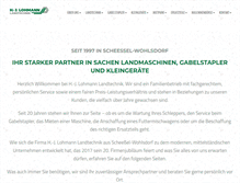 Tablet Screenshot of lohmann-landtechnik.de
